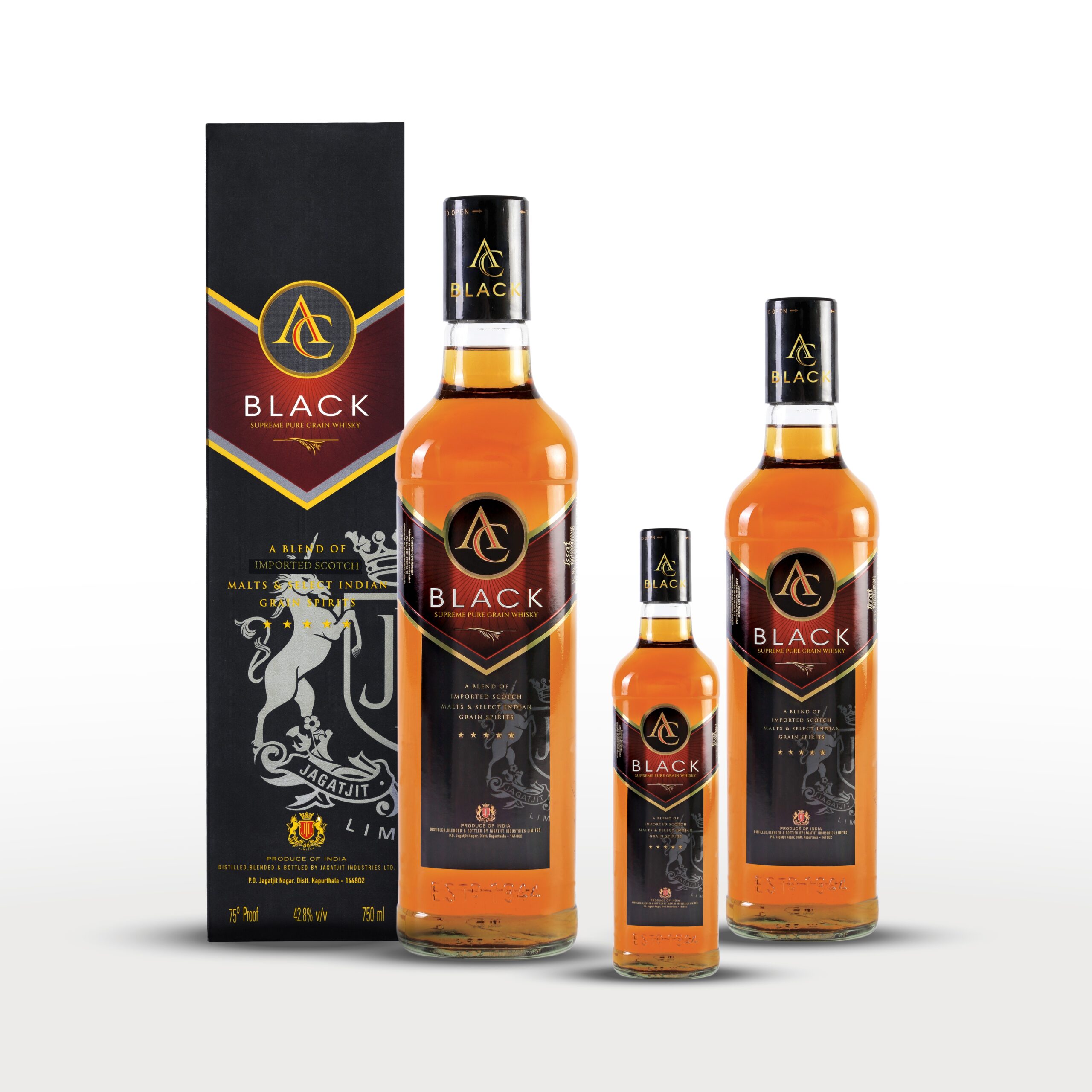 Jagatjit Industries Ltd. Launches AC Black Supreme Pure Grain Whisky in New Delhi