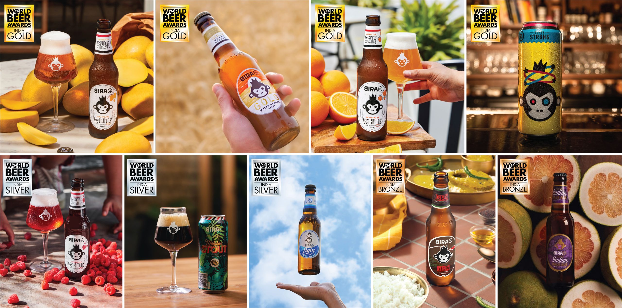 Indian Beer Brand Bira 91 Wins Big with 9 Awards at World Beer Awards