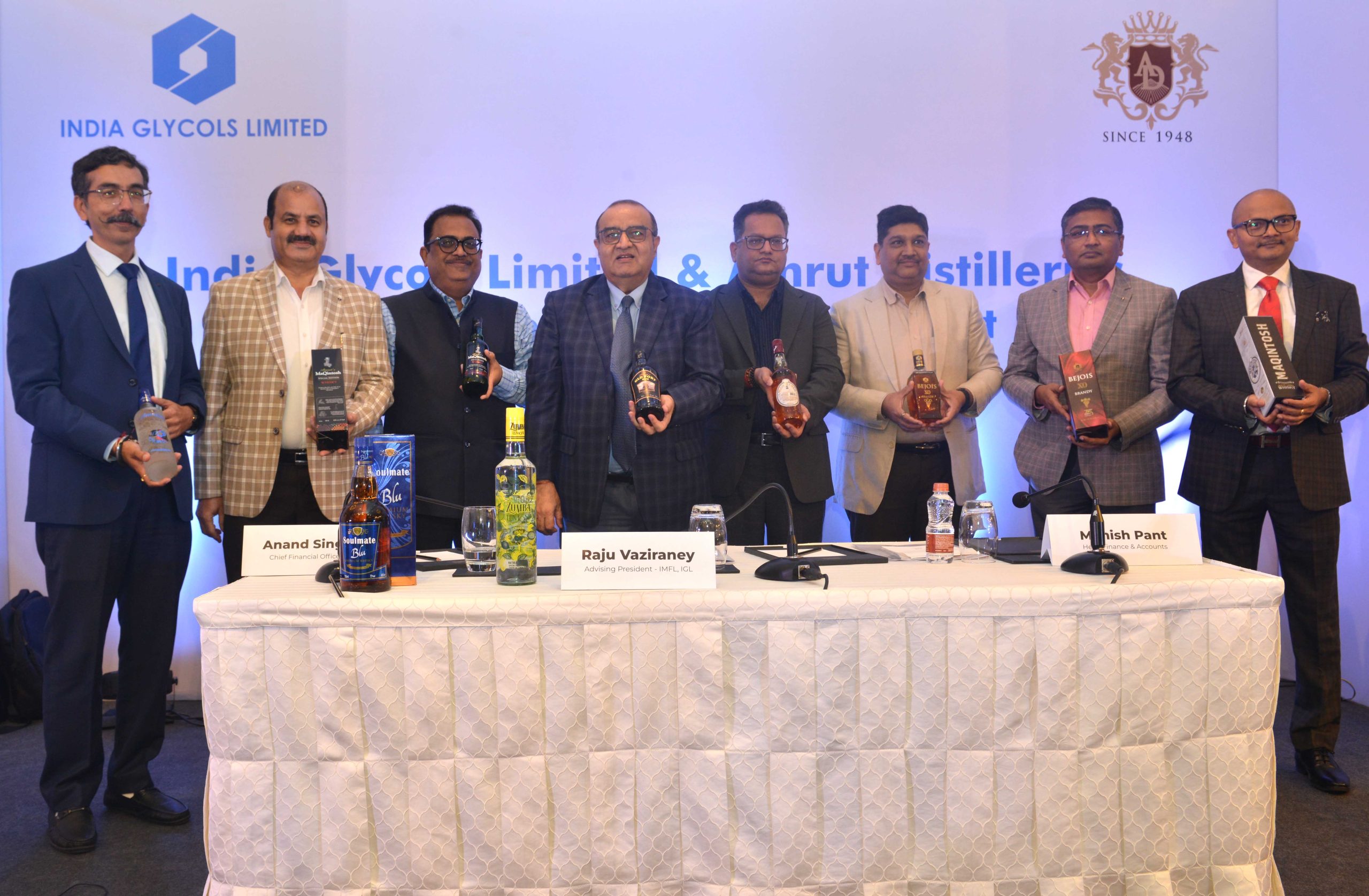 India Glycols Ltd. taps into premium ALCOBEV market, Partners with Amrut Distilleries