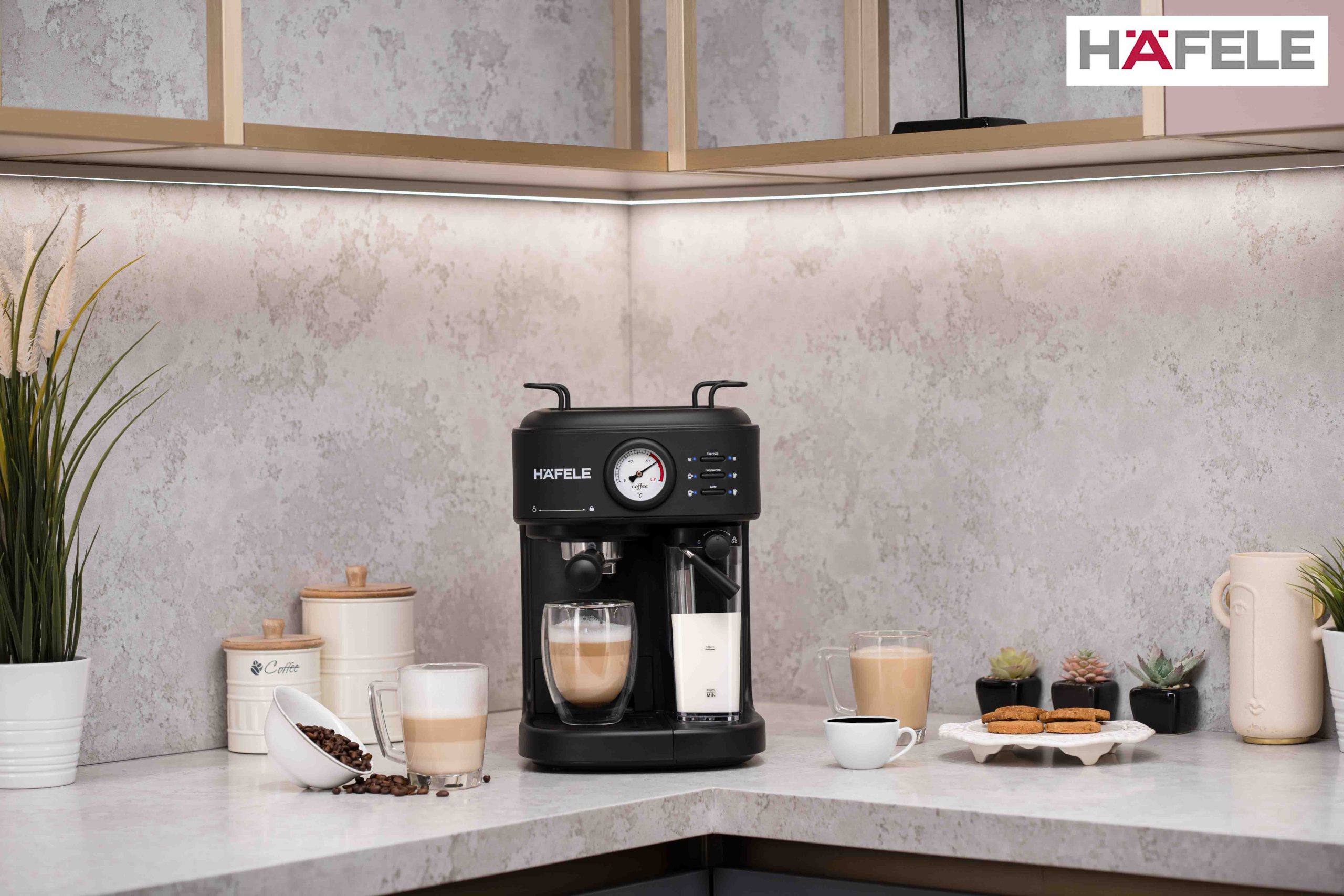 Hafele has introduced the U-Kaffee Coffee Machines